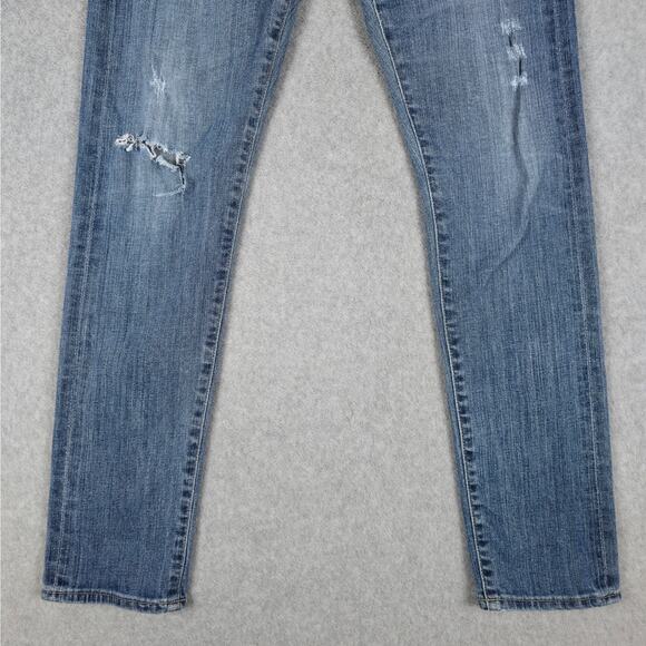 AG Adriano Goldschmied Jeans Womens 27R The Nolan Ankle Distressed 30" Waist - Picture 5 of 16